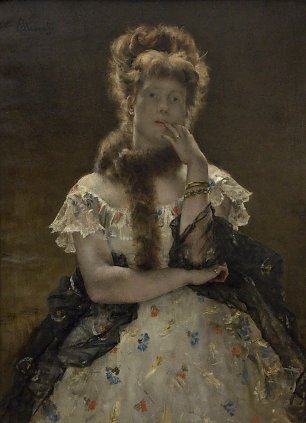 Alfred Stevens Die Pariser Sphinx Wandbild