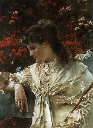 Alfred Stevens Traeumereien Wandbild