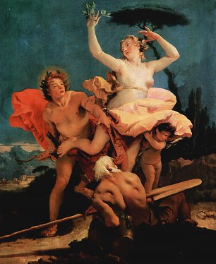 Tiepolo Apollo und Daphne Wandbilder 