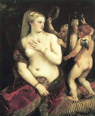 Tizian Venus bei der Toilette Wandbilder 