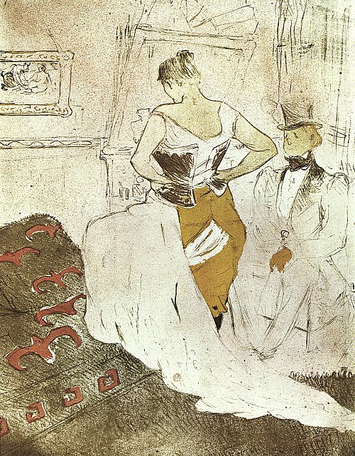 Toulouse Lautrec Folge der Elles 3 Wandbild