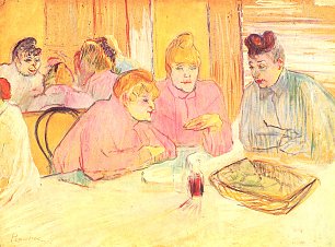 Toulouse Lautrec Im Speisesaal des Bordells Wandbilder 