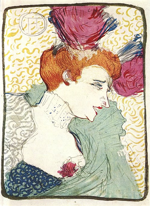 Toulouse Lautrec Marcelle Lender in Chilperic Wandbild