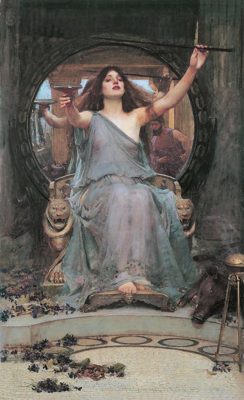 John William Waterhouse Circe Offering the Cup to Odysseus Wandbild