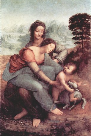 Leonardo Da Vinci Hl Anna selbdritt Wandbilder 