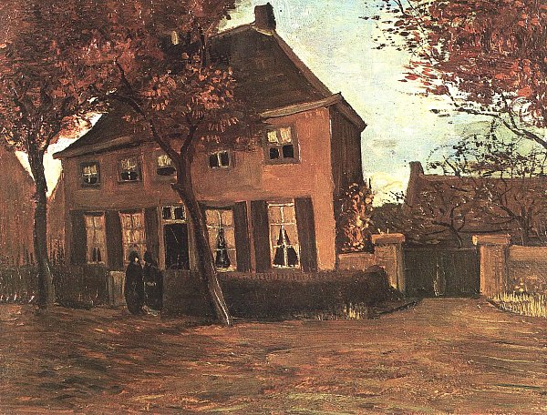 Vincent van Gogh Das Pfarrhaus in Nuenen Wandbild