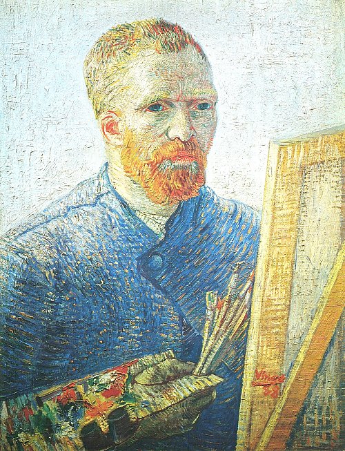 Vincent van Gogh Selbstbildnis vor Staffelei Wandbild