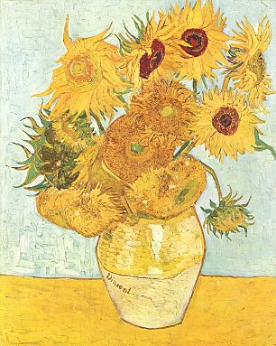 Vincent van Gogh Stillleben mit Sonnenblumen 2 Wandbilder 