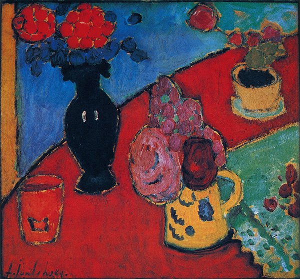 Alexej von Jawlensky Still Life with Vase and Jug Wandbild