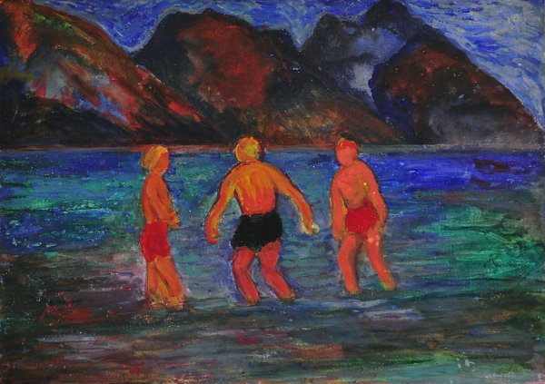 Marianne von Werefkin Die Badenden Wandbild