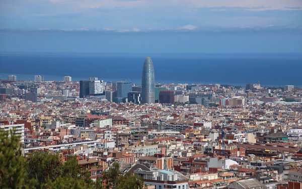 Wahrzeichen von Barcelona Wandbild