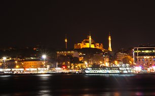 Nacht mit Moschee Wandbild