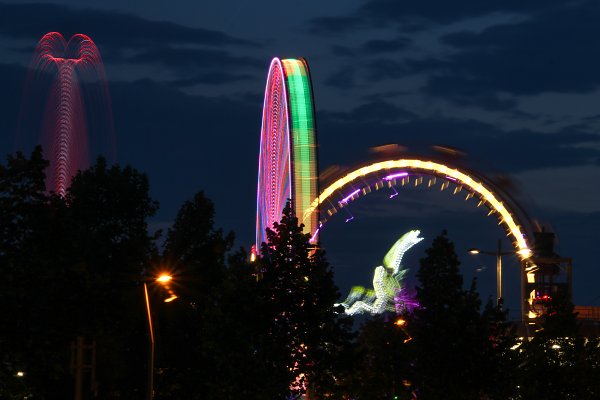 Prater bei Nacht Wandbild