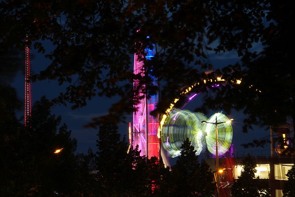 Wiener Prater Rummelplatz Wandbild