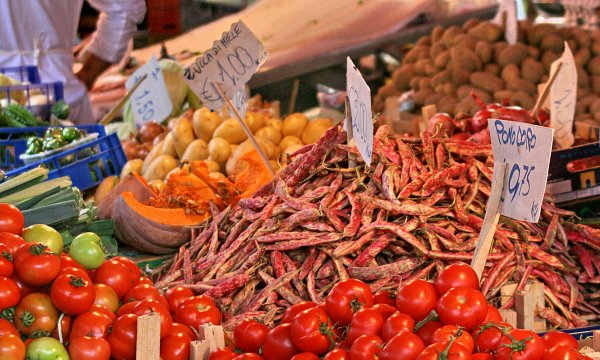 Obst Gemuese Markt Wandbild